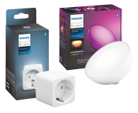 Zestaw Smart Home Philips Hue Lampa przenośna Go + Inteligentne gniazdko